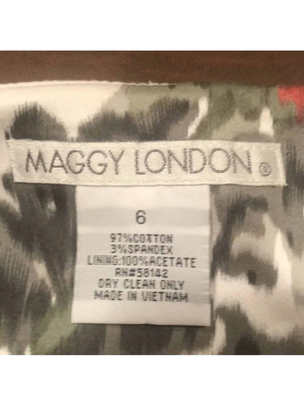 MAGGY LONDON precious pink/Gray/Cream sundress size 6